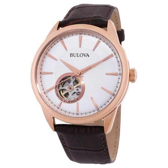 NWT Authentic Bulova Automatic White Dial Men's Watch - Picture 1 of 3